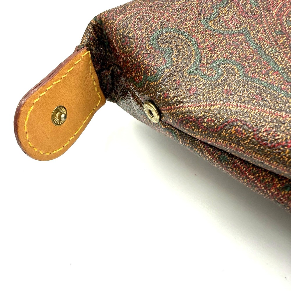 Authentic Etro Paisley Cosmetic Bag Italy Multicolor Makeup Pouch Zip Clutch - Picture 16 of 16